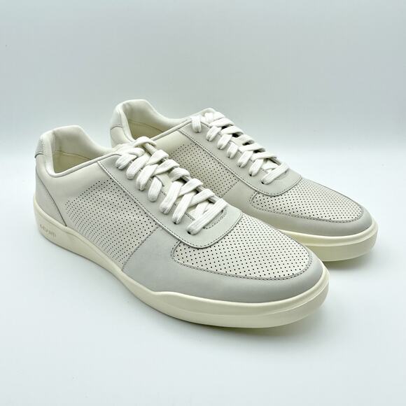 Cole Haan Men Grand Crosscourt Modern Sneakers US 10 White Ivory Tennis Shoe NIB - Picture 5 of 12